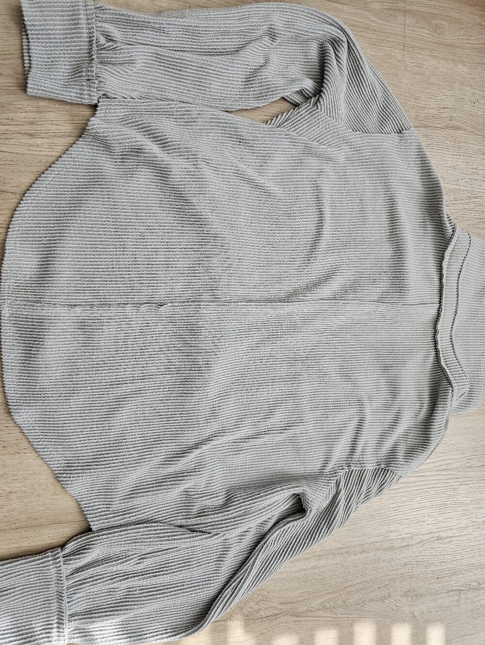 Altar'd State Light Blue Ribbed Pullover - Picture 8 of 9